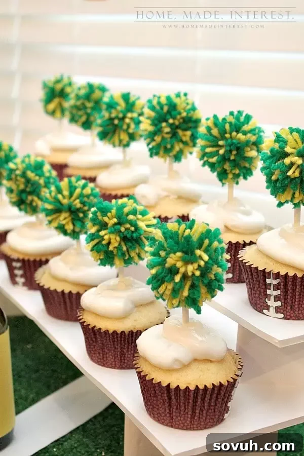 This simple craft tutorial on how to make yarn pom poms will change your life! You’ll want to put yarn pom poms everywhere! They are great for party decorations, garlands and banners, and cupcake toppers! 