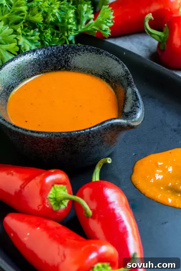 Cooked Peri Peri Sauce, perfect for Nando's copycat chicken or as a spicy condiment
