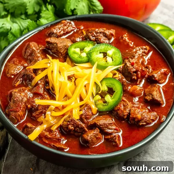 Flavorful Keto Chili, an easy low-carb recipe perfect for fall and game day