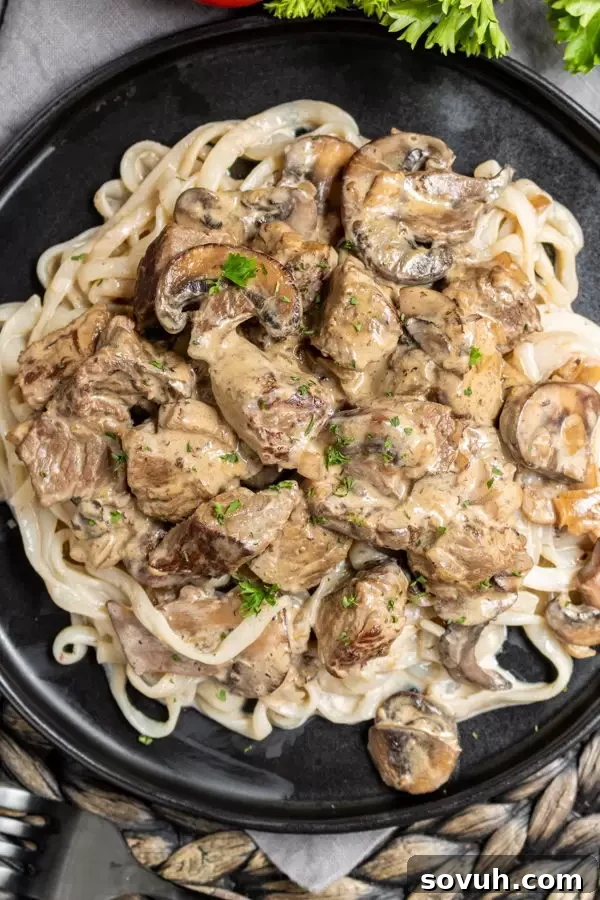 Keto Beef Stroganoff easy keto weeknight recipe