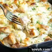 cheesy Keto Chicken Alfredo Casserole