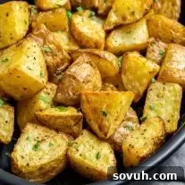 Crispy Air Fryer Potatoes on a bowl