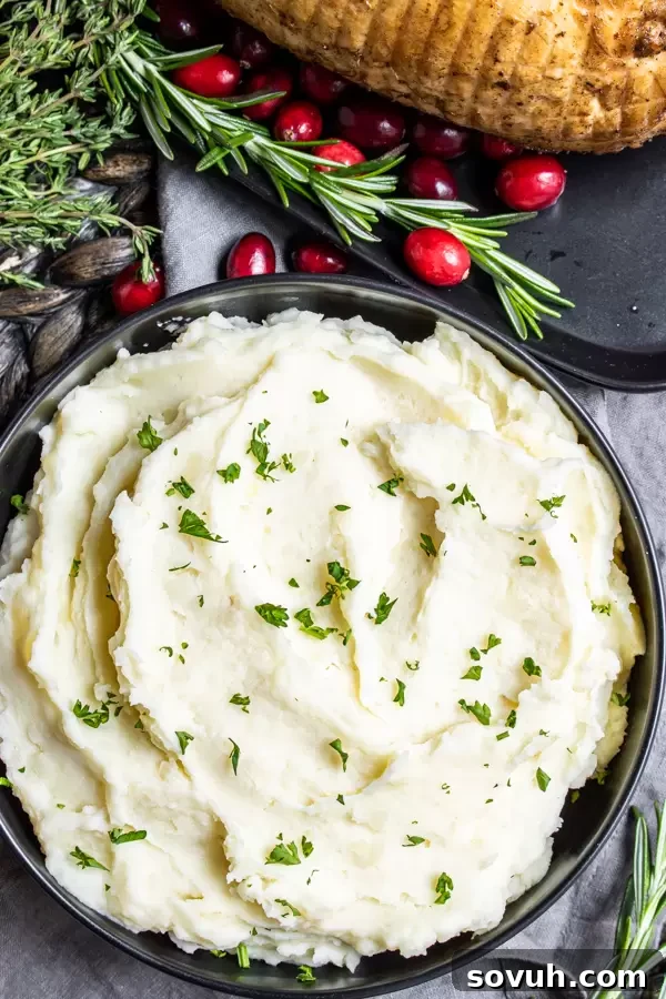 bowl of Instant Pot Mashed Potatoes