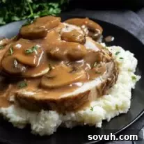 Succulent Turkey Marsala 7 Delicious Turkey Marsala dish ready to serve, showing the rich sauce, tender turkey slices, and earthy mushrooms.