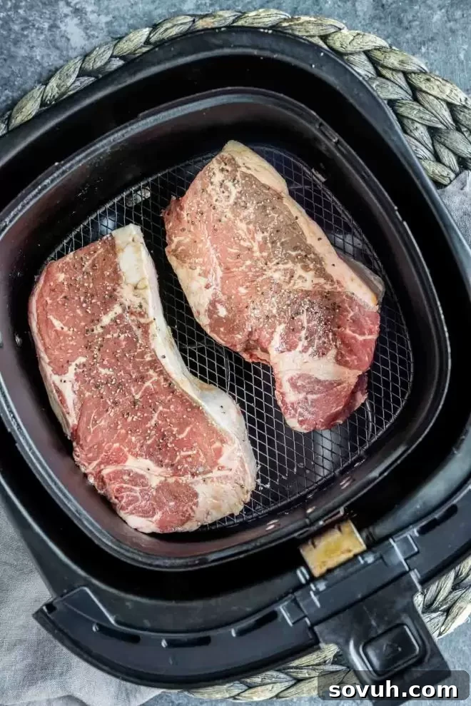 raw Air Fryer Steak