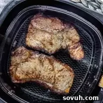 Air Fryer Steak in the air fryer