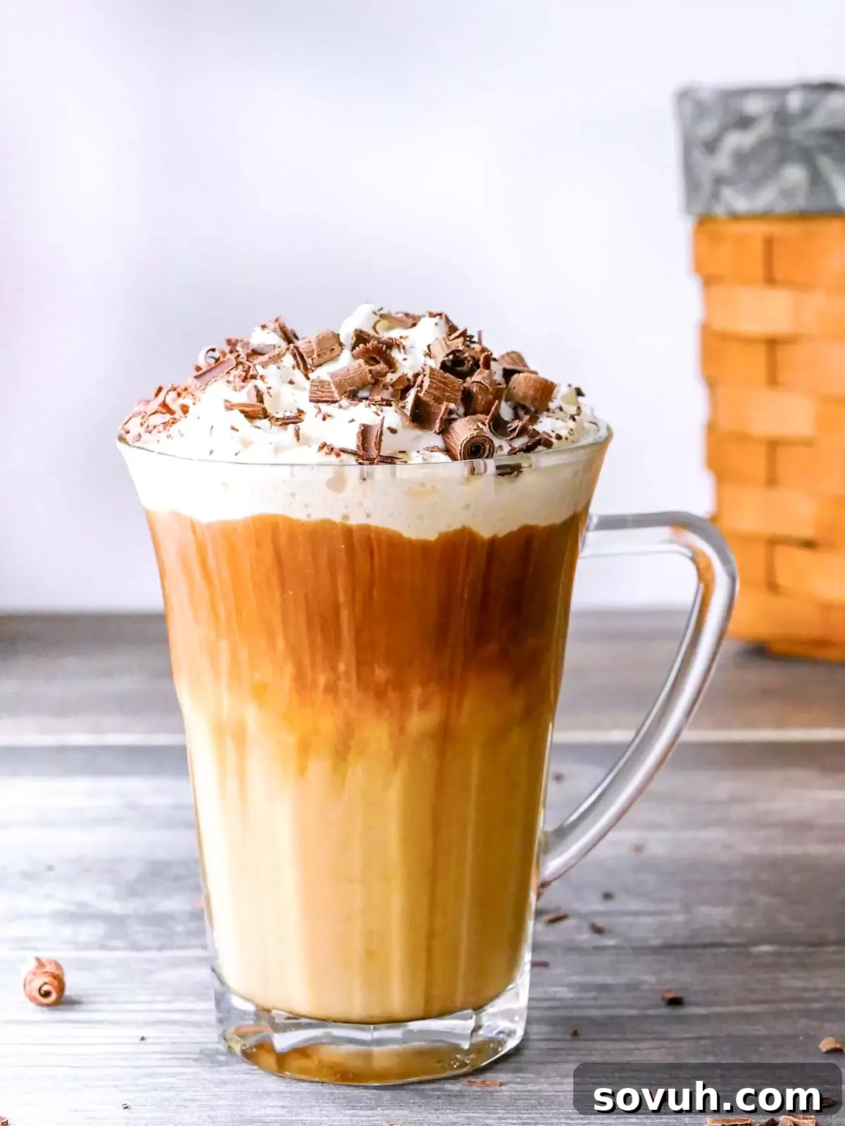 Bailey's Irish Coffee topped with whip cream