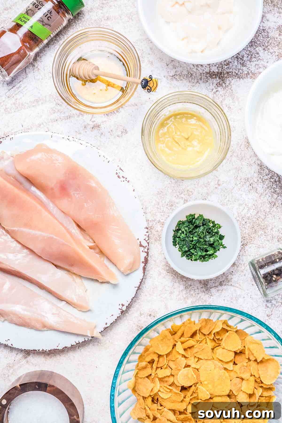 ingredients for Cornflake Chicken