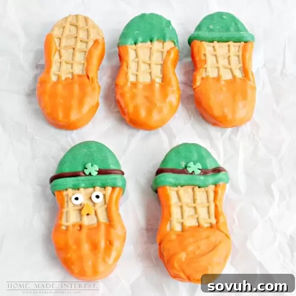 These leprechaun cookies are a fun and easy St. Patrick’s day treat for St. patrick’s day parties or just a treat for the kids.