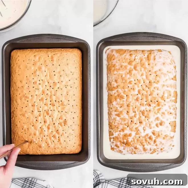 steps makingTres Leches Cake