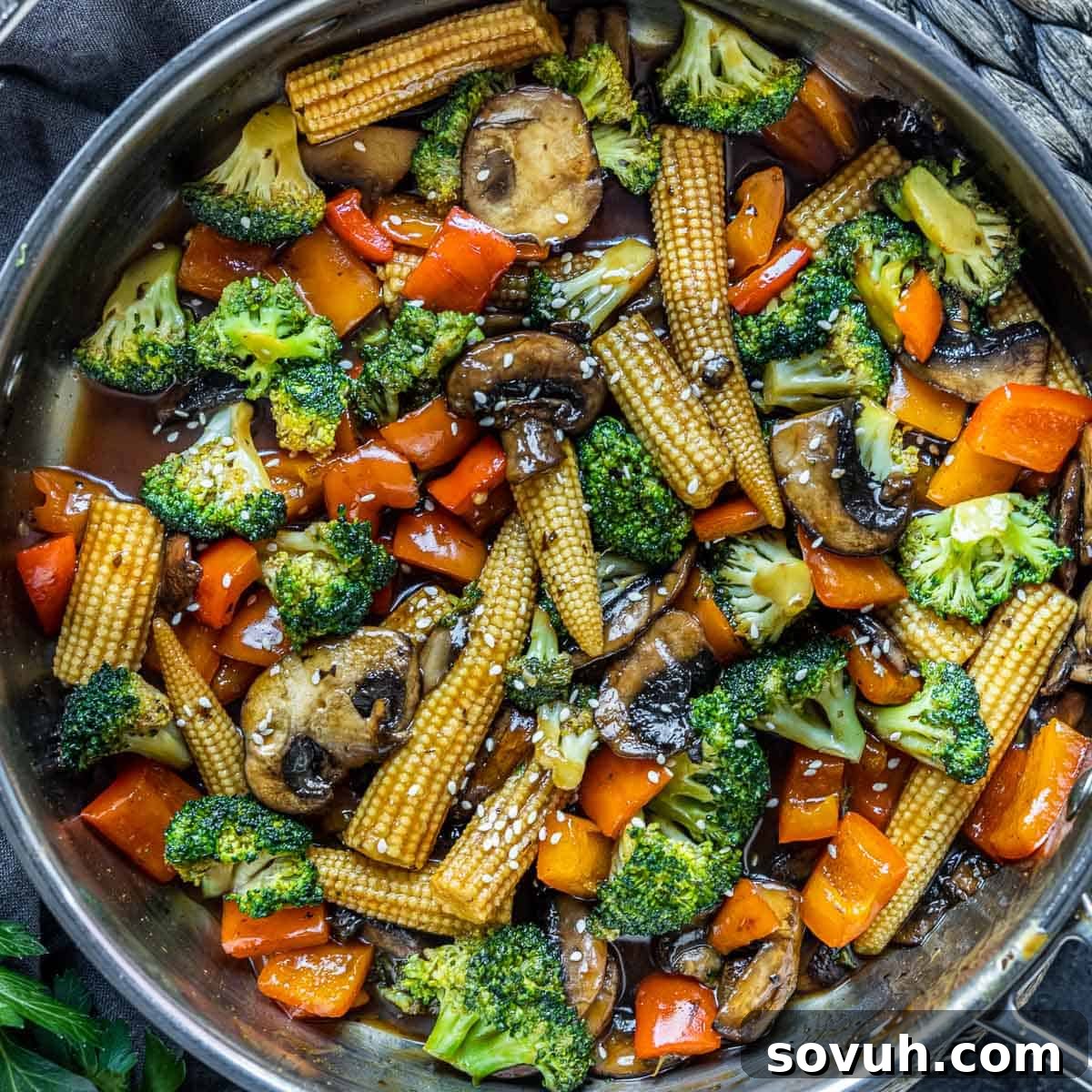 skillet Vegetable Stir Fry in 15 minutes
