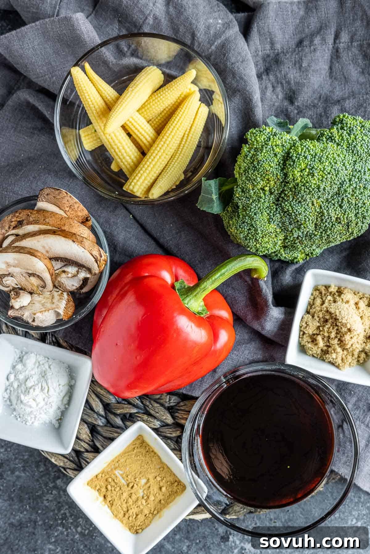 Vegetable Stir Fry ingredients