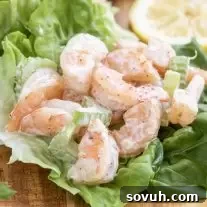 Shrimp Salad in a lettuce cup