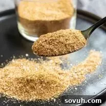 Homemade Fajita Seasoning on a spoon