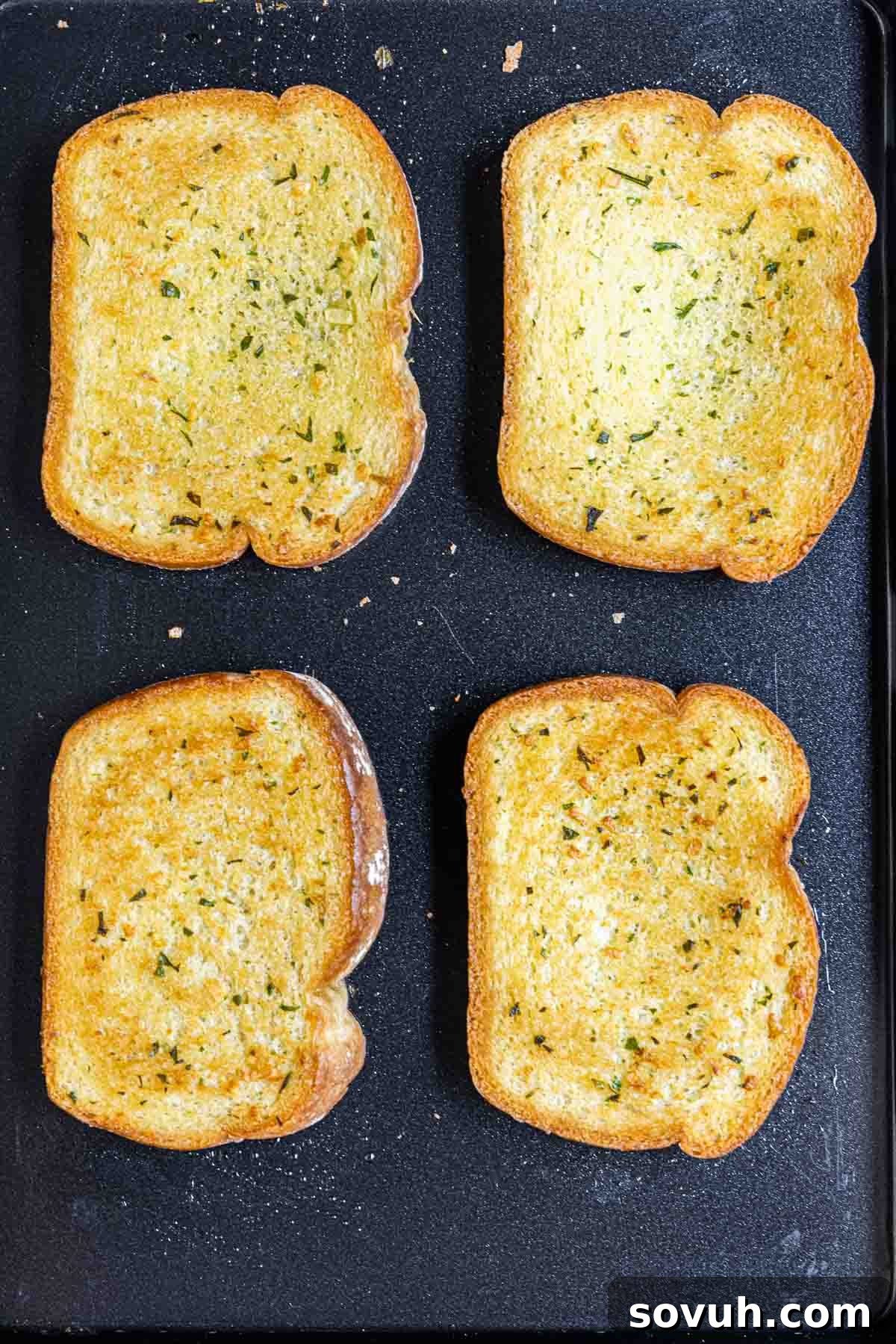 Texas Toast on sheet pan