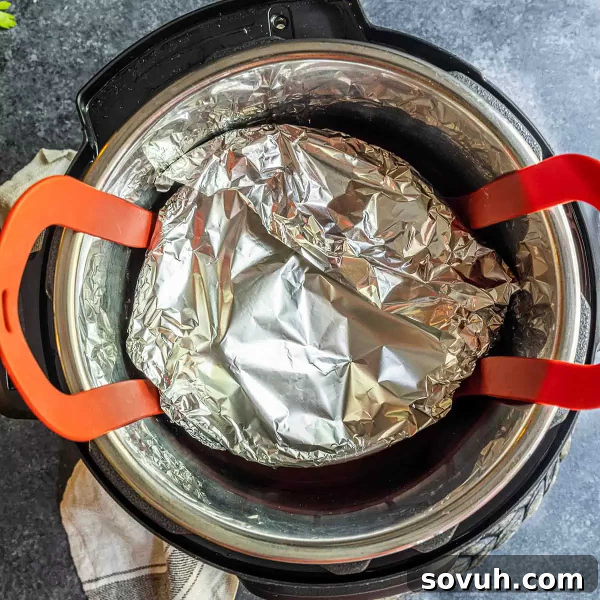How to put Instant Pot Lasagna inside the basket