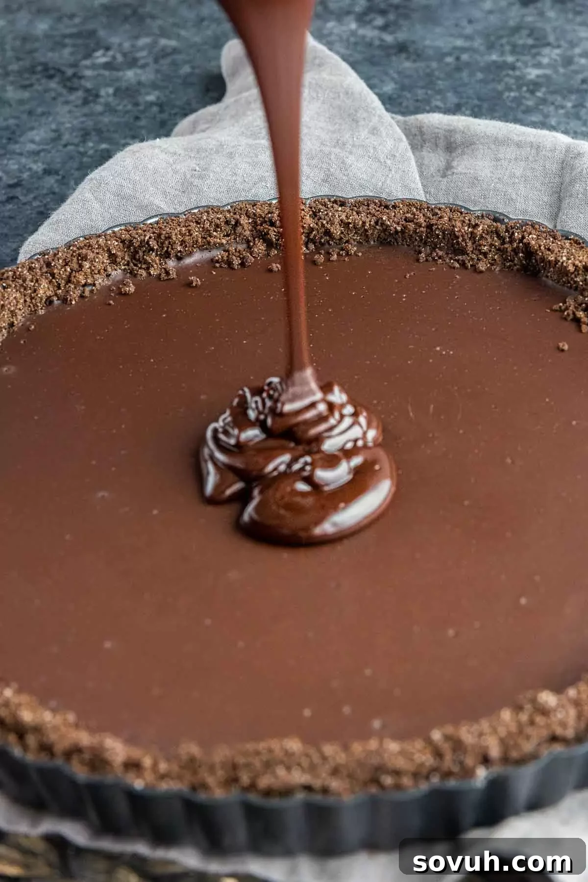 Sinful Chocolate Indulgence 4 Decadent Chocolate Tart top layer