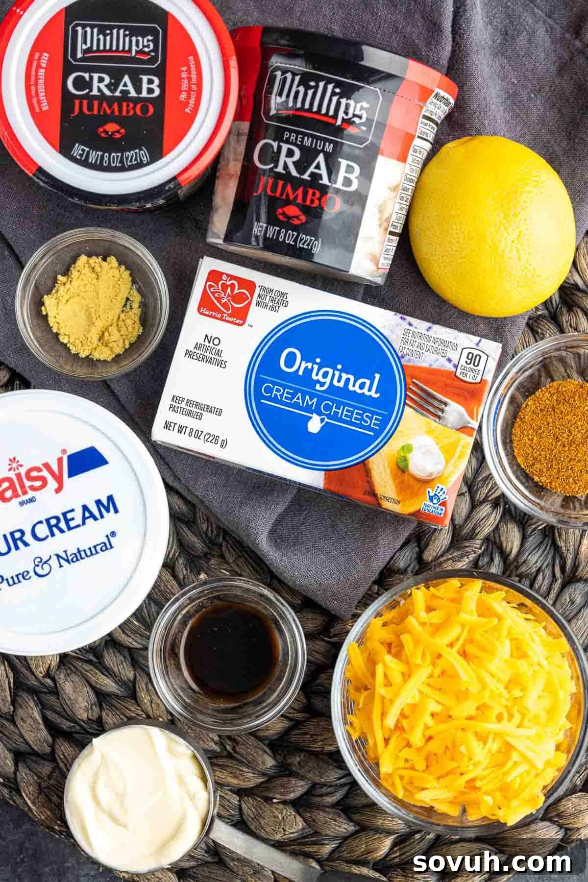 ingredients for Maryland Crab Dip