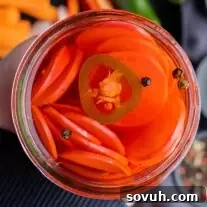 jar with Pickled Radishes and jalapeno