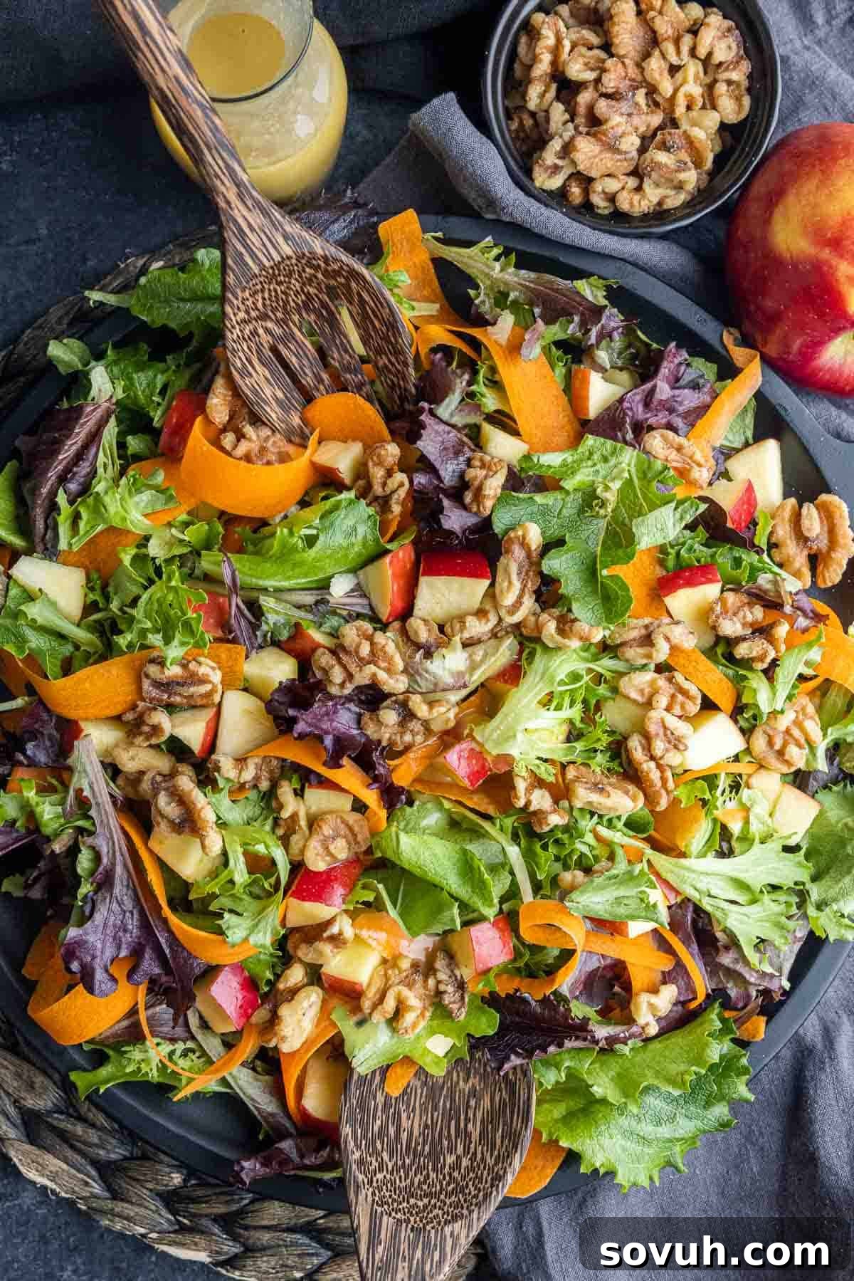 tossing Apple Walnut Salad