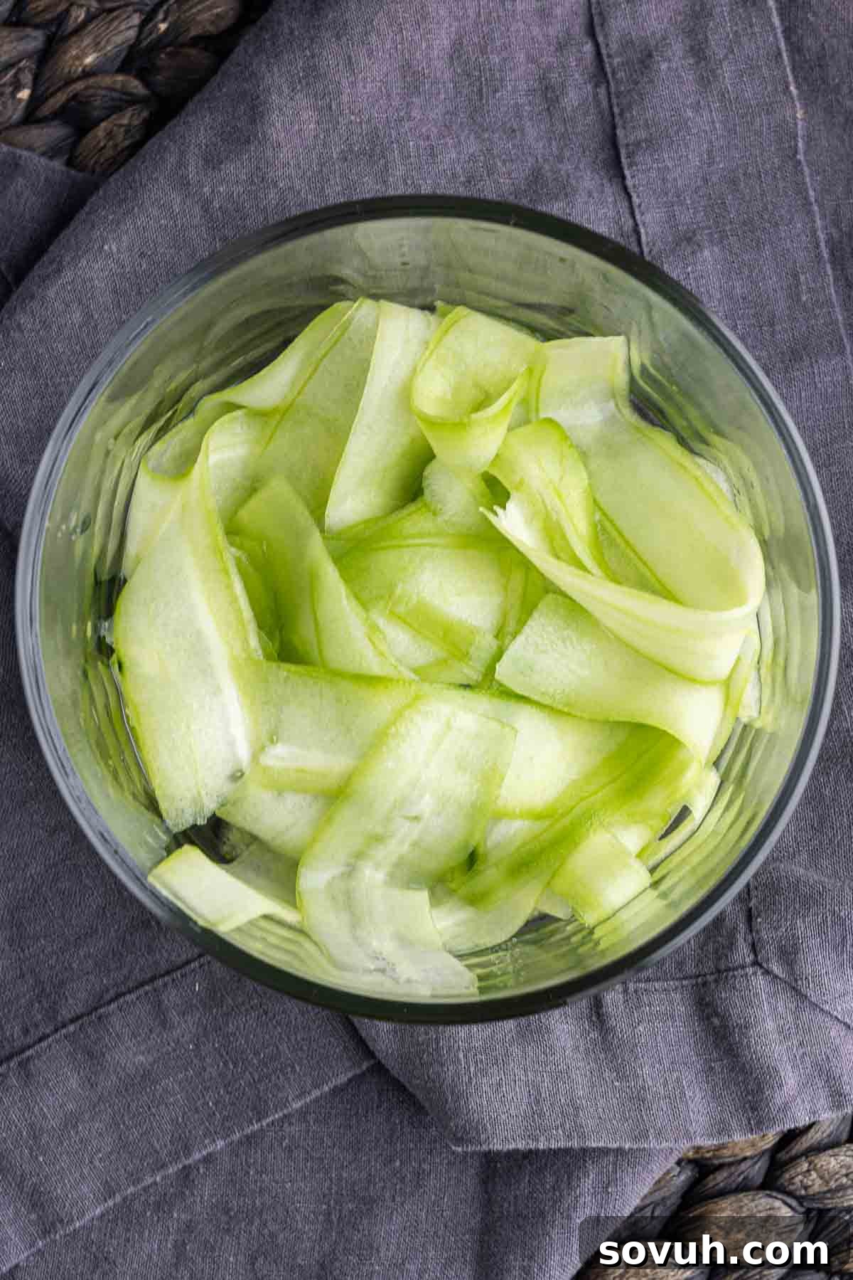 Instant Crisp Pickles 4 Quick Pickled Cucumber in a glass cup