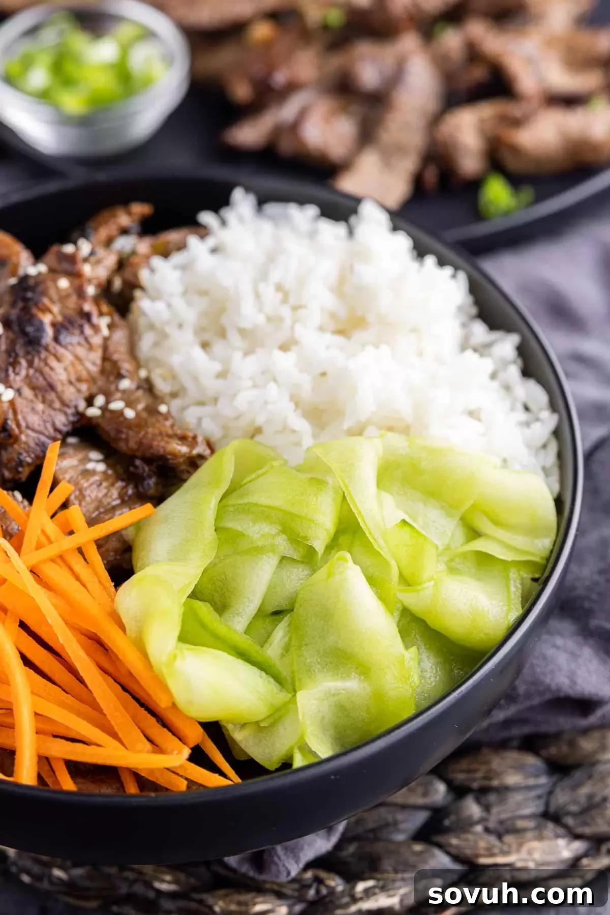 Instant Crisp Pickles 5 Quick Pickled Cucumber in a black bowl