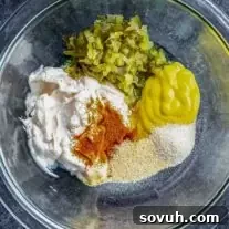 Keto Big Mac Sauce ingredients in a bowl, ready to be served