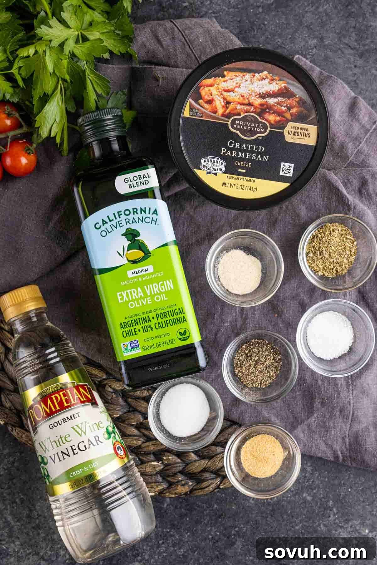 ingredeints to make Homemade Italian Dressing