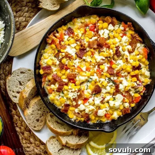 Skillet Cheesy Corn Dip