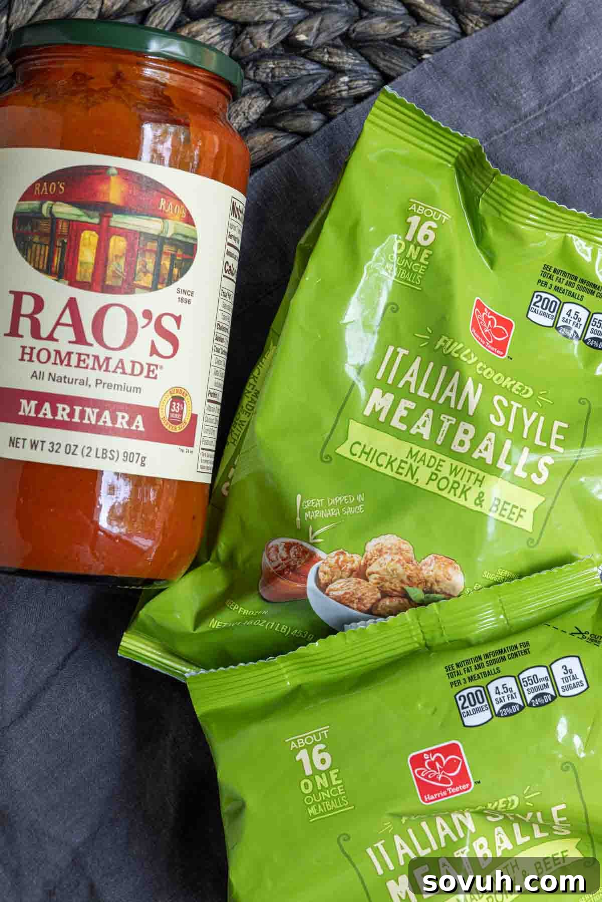 Ingredients for Frozen Meatballs in the Crock Pot