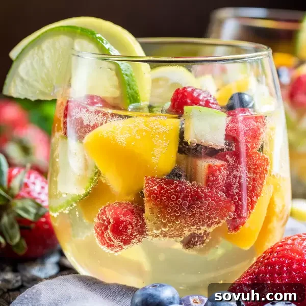 Summer Moscato Sangria perfect summer adult drink