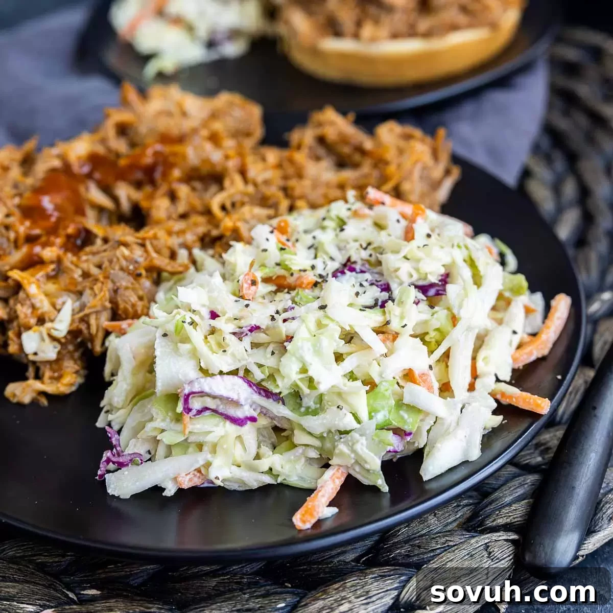 Mastering the Potluck: Unforgettable Dishes for Any Gathering 2 Southern Coleslaw on a plate