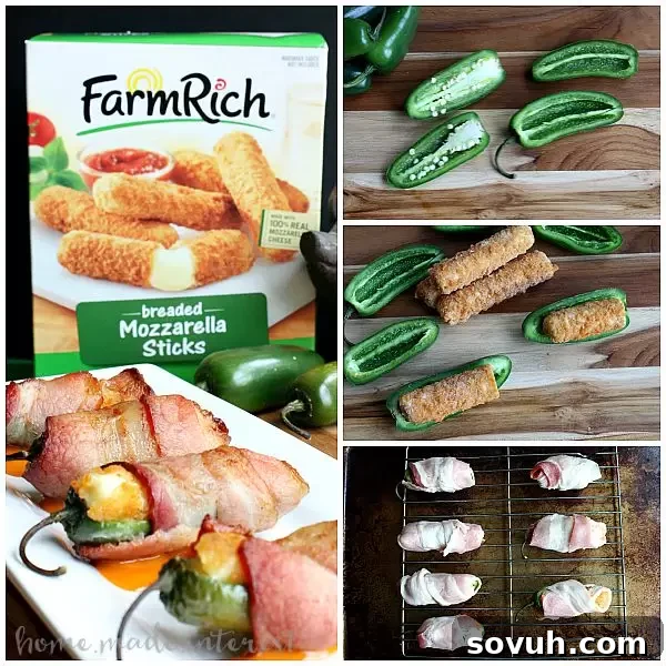 This snack hack makes bacon wrapped jalapeño poppers even easier! This is a great recipe for game day or just a fun party appetizer.