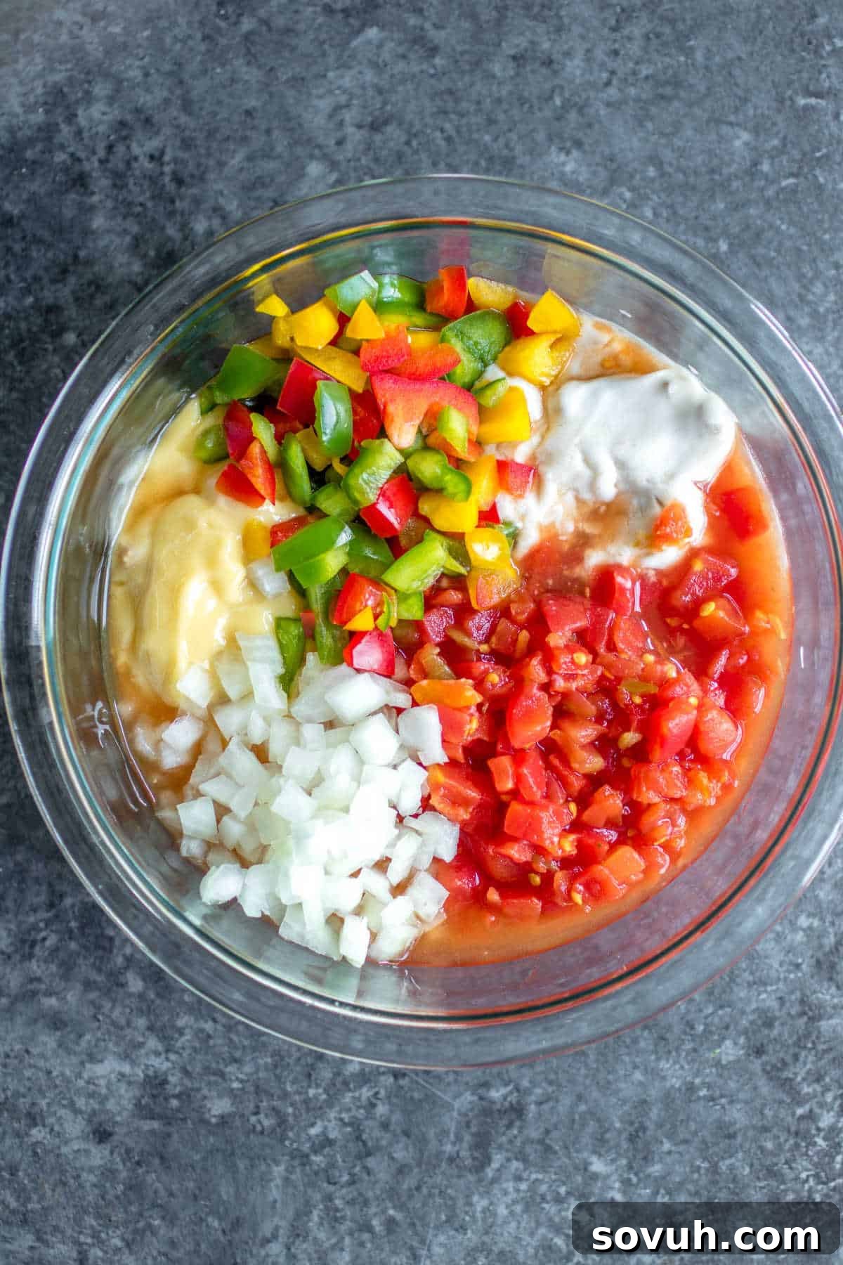 Ingredients for King Ranch Chicken Casserole laid out on a table