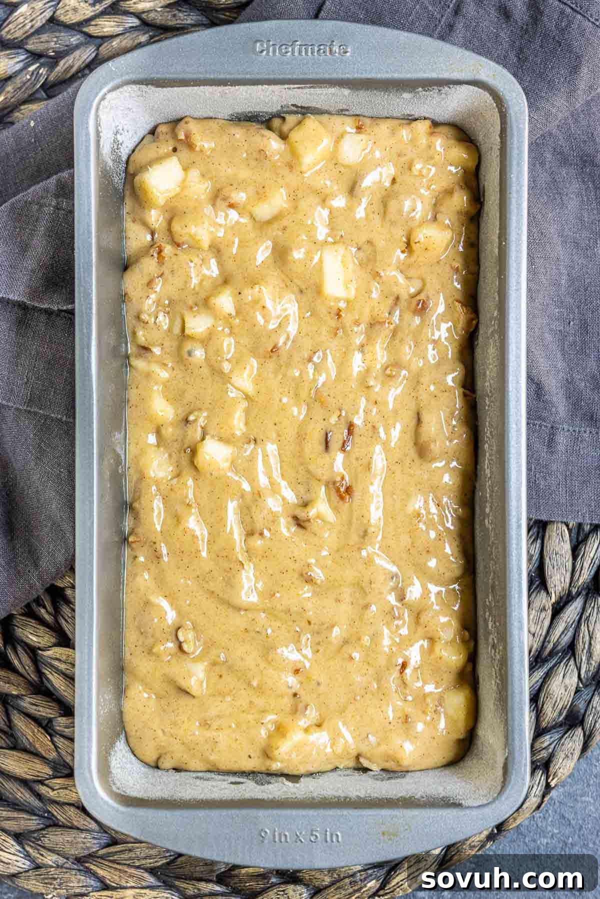 Caramel Apple Bread dough