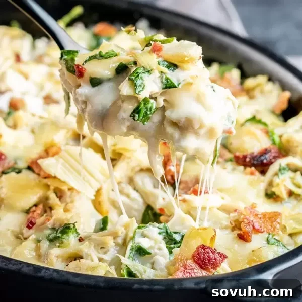 Keto Chicken Artichoke Dip