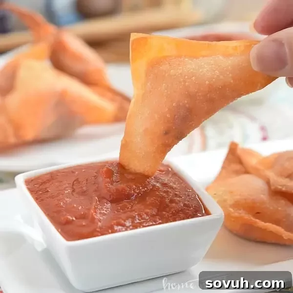 Crispy Pizza Wontons 8 These Pizza Wontons are a fun pizza snack for kids of all ages. Everyone will love this crunchy wonton filled with pizza sauce, cheese, and pepperonis!