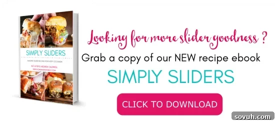 A banner image promoting a 'Simply Sliders' recipe book or collection.