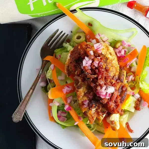 Flavorful Bloody Mary Chicken, featuring vibrant colors and a rich, savory sauce.