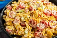 Crunchy Cool Ranch Doritos Salad with Bacon & Sweet Corn