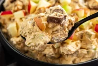 Snickers Apple Dessert Salad Recipe | Chocolate Caramel Apple Fluff