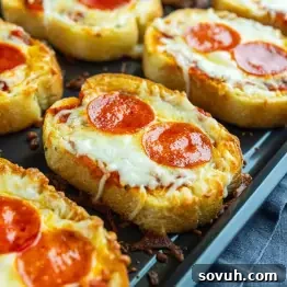 15-Minute Texas Toast Pizza Recipe for Quick Family Dinner 8 Slices of Texas Toast are topped with melted cheese and pepperoni, then baked to perfection on a sheet pan—making the ultimate mini pizza on Texas toast.