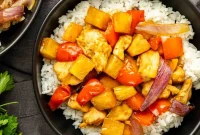 Sheet Pan Hawaiian Chicken with Pineapple and Teriyaki Glaze