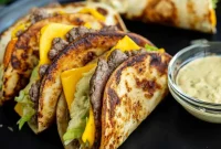 Big Mac-Style Smash Tacos with Homemade Big Mac Sauce